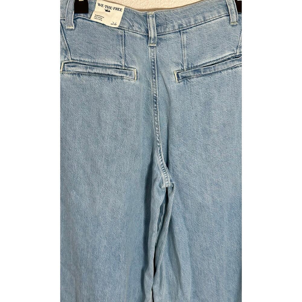 Free People We The Free Wide Leg Jeans Size 26 NWT - Picture 3 of 5